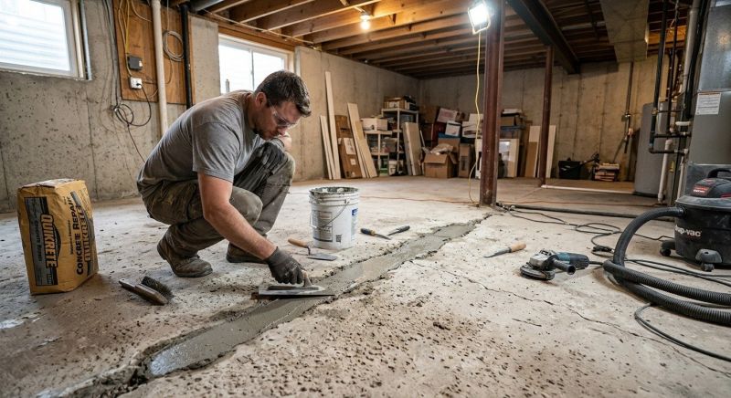Cracked Basement Floor Repair in Santa Clara, CA