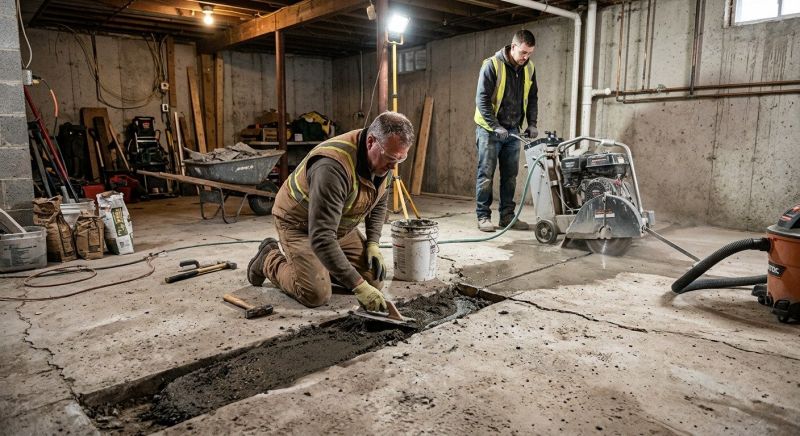 Cracked Basement Floor Repair in Santa Clara, CA