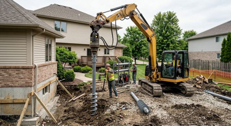 Helical Pile Installation in Santa Clara, CA
