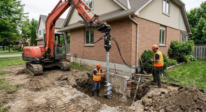 Helical Pile Installation in Santa Clara, CA