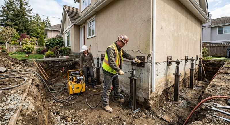 Sinking Foundation Repair in Santa Clara, CA