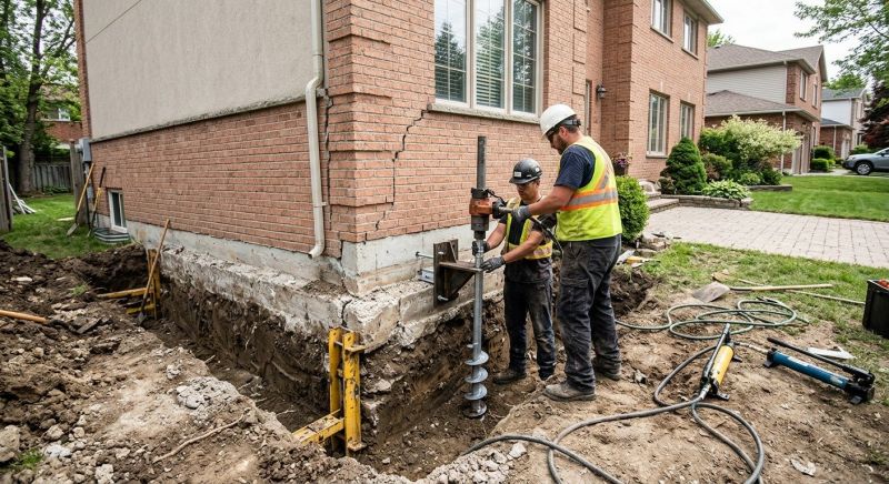 Sinking Foundation Repair in Menlo Park, CA