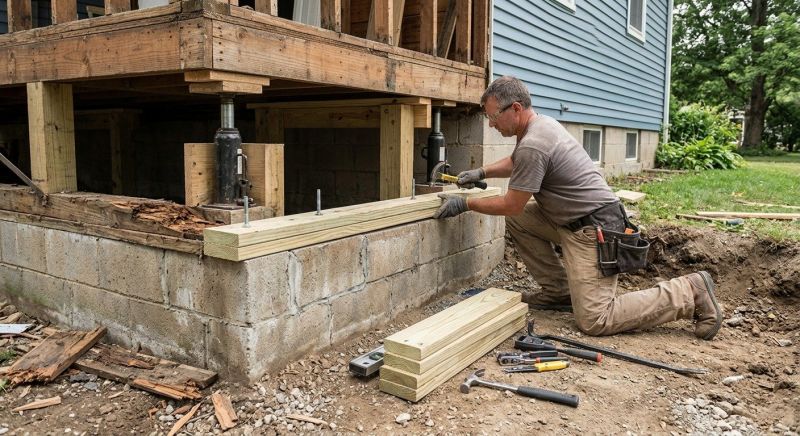 Sinking Foundation Repair in Morgan Hill, CA