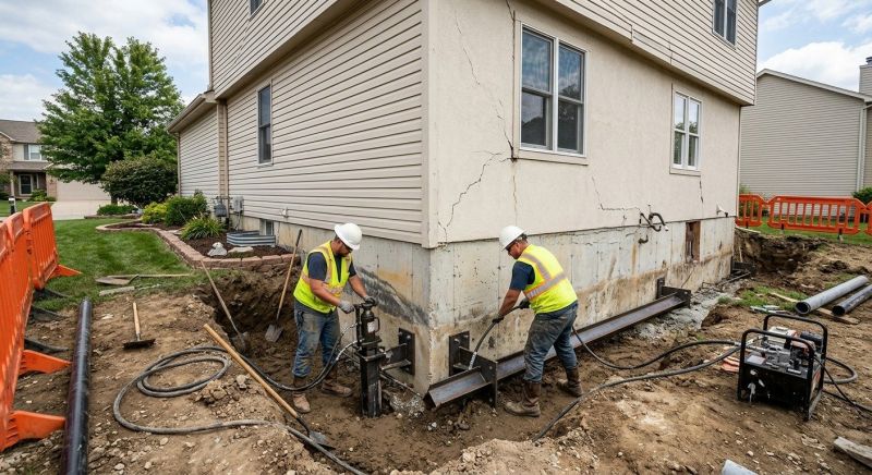 Sinking Foundation Repair in Pleasanton, CA
